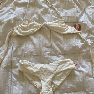 White ribbed XS Bimini